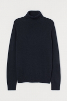 HM  Fine-knit polo-neck jumper