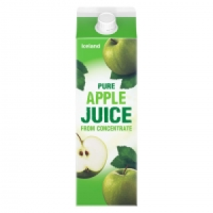 Iceland Pure Apple Juice from Concentrate 1litre £1.00