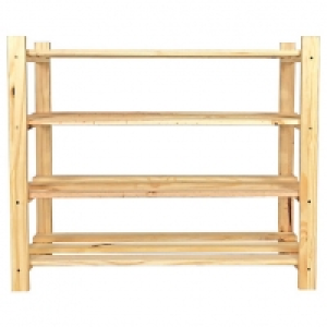 4 Tier Pine Shoe Rack £16.00