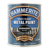 Wickes  Hammerite Metal Hammered Paint - Black - 750ml