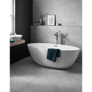 Wickes  Wickes Tibet Light Grey Matt Glazed Porcelain - 600 x 300mm