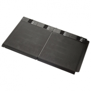 Envirotile Grey Double Plastic Tile - 365 x 630 x 12mm, Pack £112.00