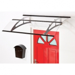 Superroof Berlin Door Canopy Black 1500 x 925mm