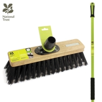 QDStores  National Trust PVC Garden Sweeping Broom with Handle 12 Inch