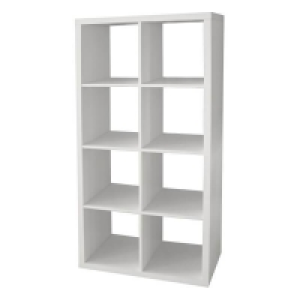 Homebase Clever Cube Clever Cube 4x2 Storage Unit - White
