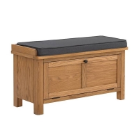 Homebase No Assembly Required Norbury Hallway Bench - Oak