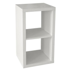 Homebase Clever Cube Clever Cube 2x1 Storage Unit - White