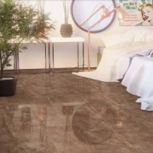 Falquon Flooring High Gloss Stone Effect Martico Marrone 8mm £90.65