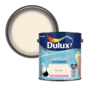 Dulux Easycare Bathroom Ivory Lace Soft Sheen Paint - 2.5L &pound;25.00