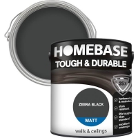 Homebase Interior Homebase Tough & Durable Matt Paint - Zebra Black 2.5L