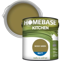 Homebase Homebase Paint Homebase Kitchen Matt Paint - Moss Green 2.5L