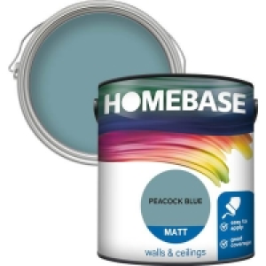 Homebase Matt Paint - Peacock Blue 2.5L £15.00
