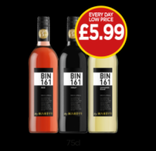 Budgens  Hardys BIN161 Rose, Merlot, Sauvignon Blanc