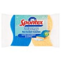 Ocado  Spontex Non Scratch Super Absorbent Sponge Scourer
