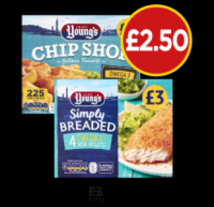 Budgens  Youngs Fish Fillets, Omega 3 Fish Fillets