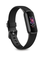 LittleWoods Fitbit Luxe Fitness Tracker - Black/Black