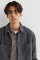 HM  Relaxed Fit Wool-blend overshirt