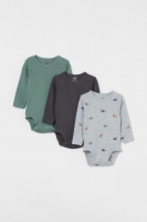 3-pack cotton bodysuits £6.00