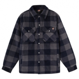 Dickies Blue & Black Portland Checked Padded Shirt - M £40.00