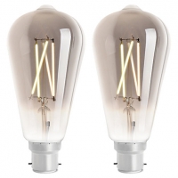 Wickes  4lite WiZ Connected LED SMART B22 Filament Light Bulbs - Smo
