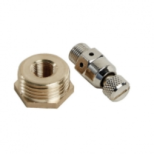 Wickes  Primaflow Brass/Chrome Auto Air Vent 3.175mm + 15mm Bush