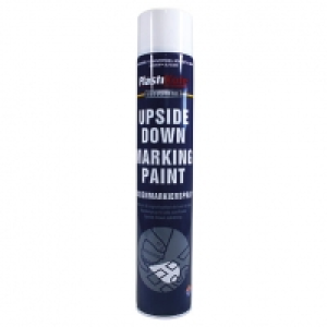 Wickes  Plastikote Upside Down Marking Paint White Aerosol 6001