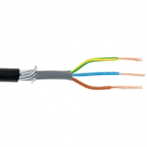 3 Core SWA Armoured Single Phase 2.5mm² 6493X Black 25m