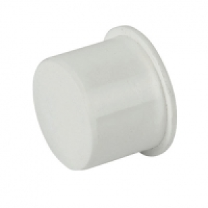 FloPlast WP30W Push-Fit Waste Socket Plug - White 32mm