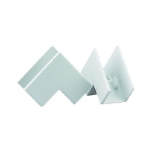 Wickes Mini Trunking Inside Angle - White 16 x 16mm Pack of