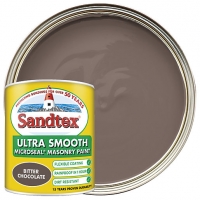 Wickes  Sandtex Ultra Smooth Masonry Paint - Bitter Chocolate 1L