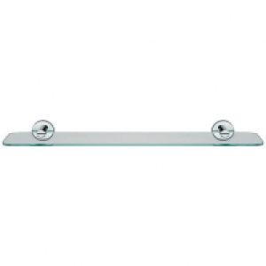 Wickes  Croydex Flexi-Fix Metra Bathroom Glass Shelf