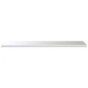 Gloss White Radiator Shelf - 18 x 150 x 1200mm