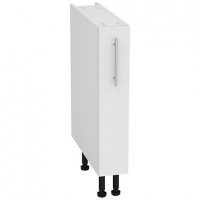 Wickes  Orlando White Gloss Slab Pull Out Base Unit- 150mm