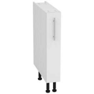 Orlando White Gloss Slab Pull Out Base Unit- 150mm