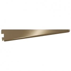 Twin Slot Antique Brass Shelving Bracket - 270mm
