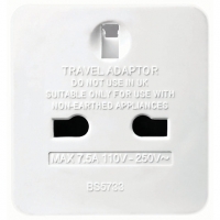 Wickes  Masterplug UK to Europe Travel Plug Adaptor - Pack of 2