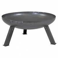 Wickes  Charles Bentley 80cm Large Round Outdoor Fire Pit - Oil Fini