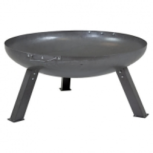 Charles Bentley 80cm Large Round Outdoor Fire Pit - Oil Fini