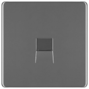 BG Screwless Flat Plate Single Master Telephone Socket, Scre £8.75