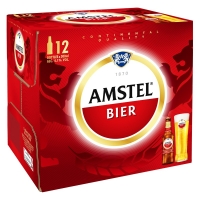 BMStores  Amstel Lager Bottles 12 x 300ml