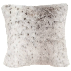Snow Leopard Faux Fur Cushion - 50cm £18.00