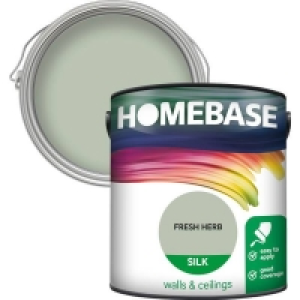 Homebase Silk Paint - Fresh Herb 2.5L £15.00