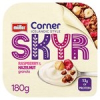 Morrisons  Muller Corner Skyr Raspberry & Hazelnut Granola Yogurt 