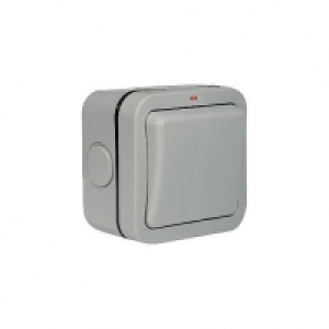 Masterplug IP66 20A Single Exterior Double Pole Switch - Gre £10.00