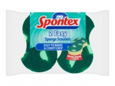 Spontex 2 Easy Sponge Scourers