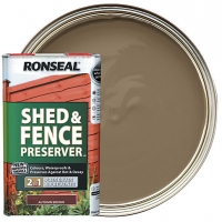 Wickes  Ronseal Shed & Fence Preserver - Autumn Brown 5L