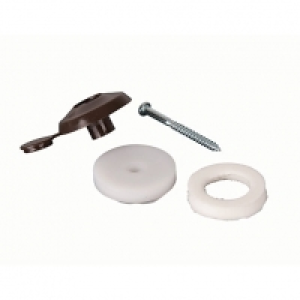 10mm Fixing Buttons - Brown Pack of 10