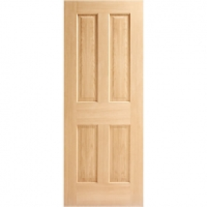 Wickes Cobham Oak Veneer 4 Panel Internal Door - 1981 x 686m