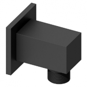 Wickes Square Shower Wall Outlet - Matt Black £25.50