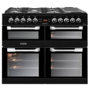 Wickes  Leisure Cuisinemaster 100cm Dual Fuel Range Cooker - Black